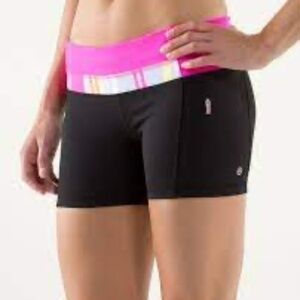 Lululemon Run: Fast Track Short Black / Groovy Women's Size 8 - 10?